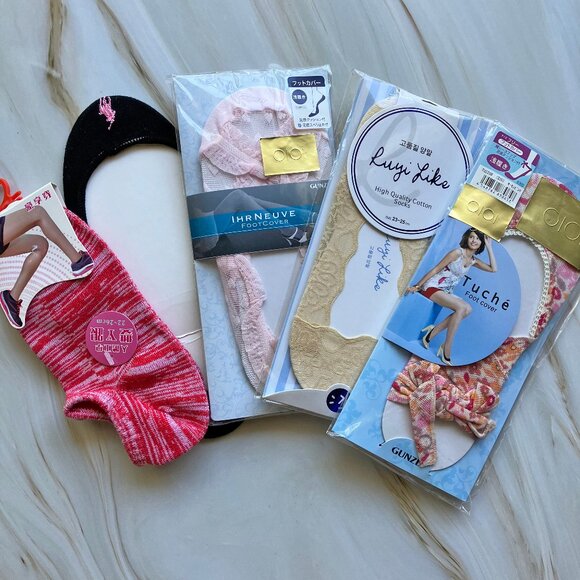 Accessories - Cute Asian socks/foot covers 🧦 - 5 Pairs